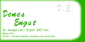 denes engst business card